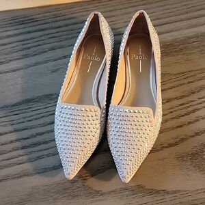 Womens pointy toe flats- with studs PAOLO